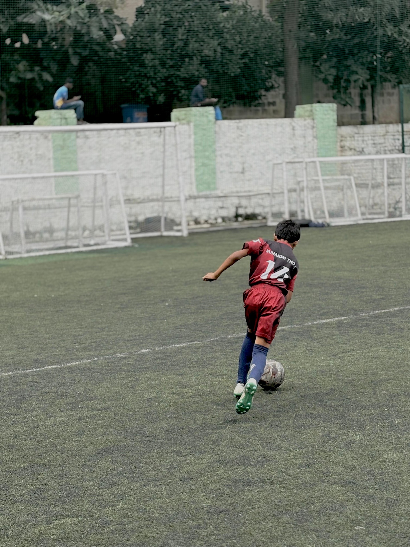 Suhansh #14 attacking down the wing